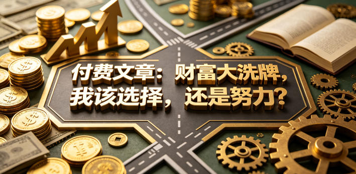 付费文章：财富大洗牌，我该选择，还是努力？-丁七哥资源站