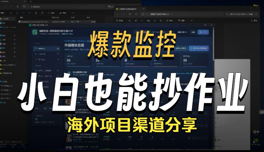 抖音爆款数据监控工具_海外网盘拉新渠道-丁七哥资源站
