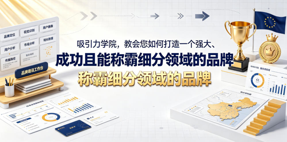 吸引力学院,教会您如何打造一个强大、成功且能称霸细分领域的品牌!【原创双语字幕】-丁七哥资源站