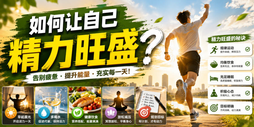 付费文章：如何让自己精力旺盛？-丁七哥资源站