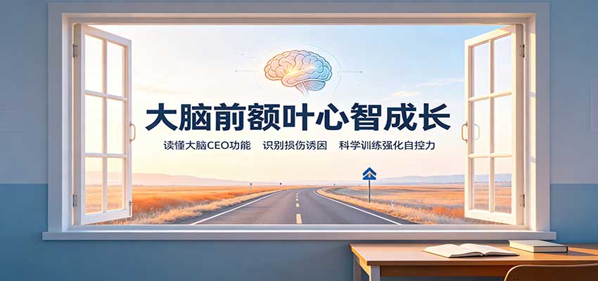 大脑前额叶心智成长：读懂大脑CEO功能，识别损伤诱因，科学训练强化自控力-丁七哥资源站