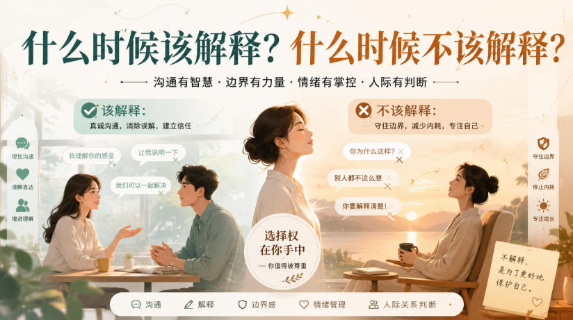 付费文章：什么时候该解释？什么时候不该解释？-丁七哥资源站