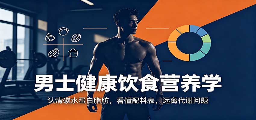 男士健康饮食营养学：认清碳水蛋白脂肪，看懂配料表，远离代谢问题-丁七哥资源站