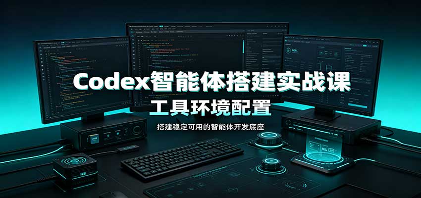 Codex智能体搭建实战课：工具环境配置，自定义技能开发，多业务自动化教学-丁七哥资源站