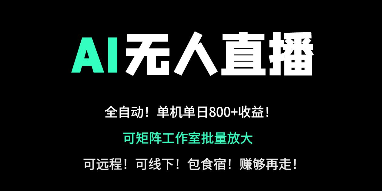 (14179期)24小时自动带货!AI无人直播副业日赚800+,轻资产创业首选-丁七哥资源站