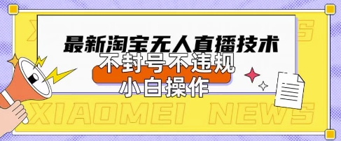 2025年淘宝无人直播带货10.0.全新技术,不违规,不封号,纯小白操作,日入数张【揭秘】-丁七哥资源站