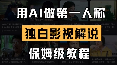 用AI做第一人称独白影视解说,手把手教学,保姆级教程-丁七哥资源站