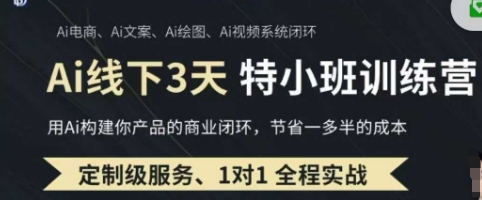 AI实操培训第20-21期线下，0基础保姆级教程，3月最新整理，企业获客、降本增效、打造超级个体-丁七哥资源站