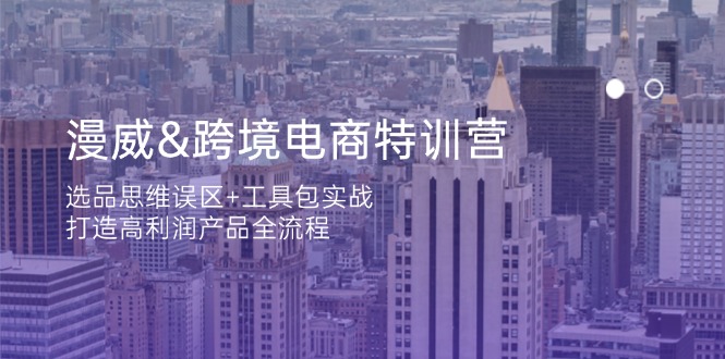 （14295期）漫威 跨境电商特训营：选品思维误区+工具包实战，打造高利润产品全流程-丁七哥资源站